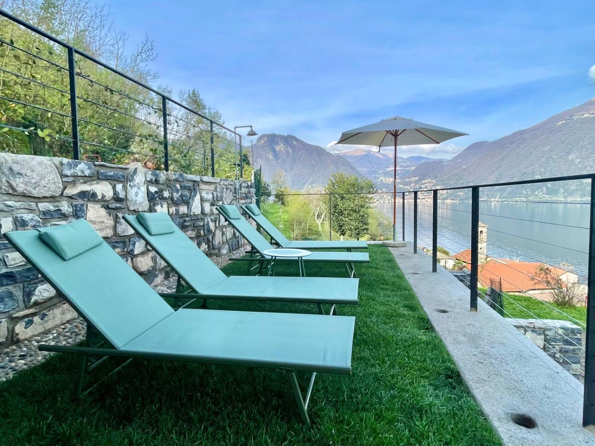 Il Noce Lake View Apartment Lezzeno Exteriör bild