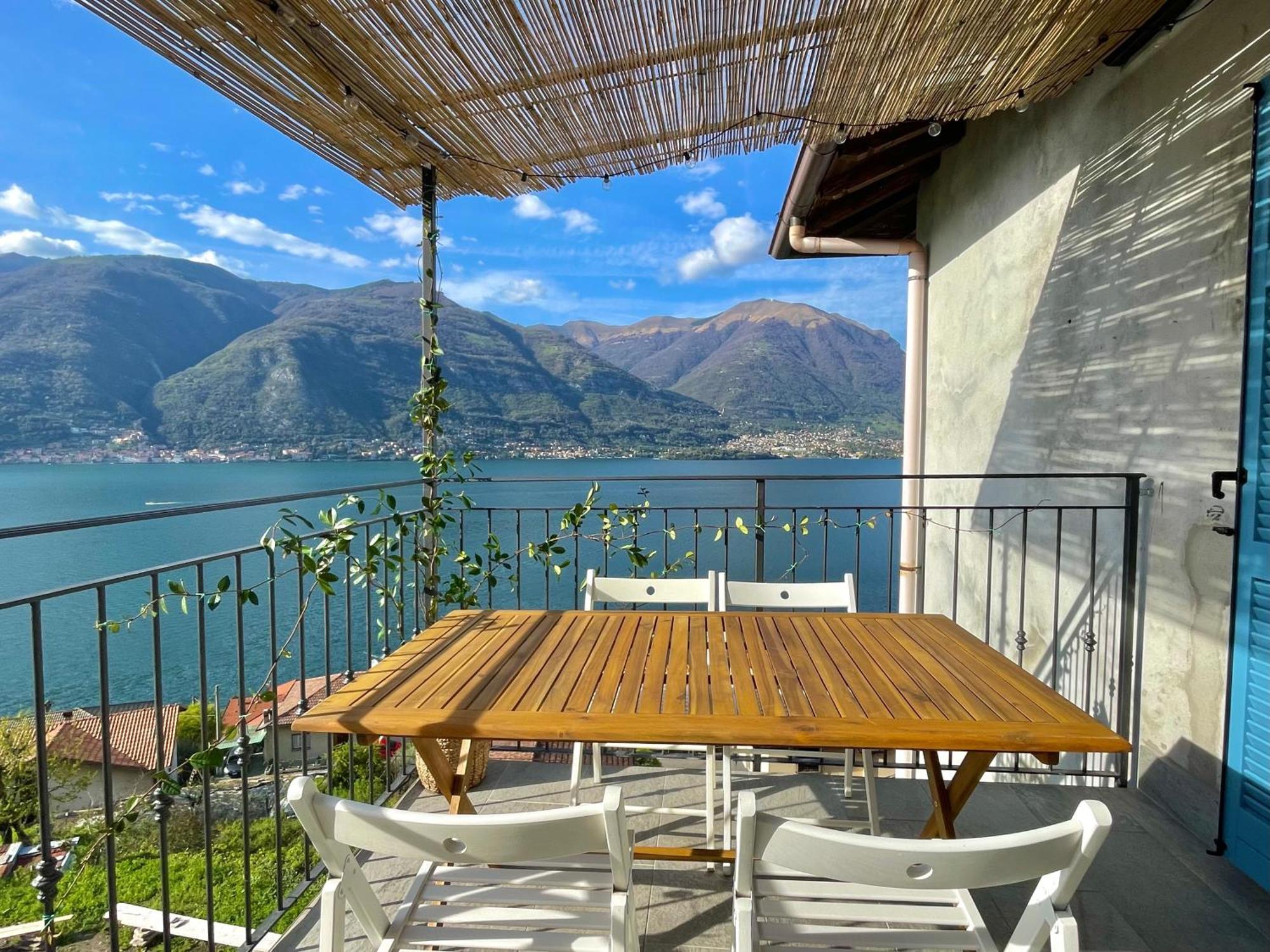 Il Noce Lake View Apartment Lezzeno Exteriör bild